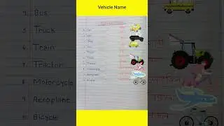 Vehicle's Name/names of vehicles #vehicles #shortsviral #ytshorts #english#trending