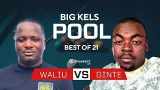 WALIU VS GINTE - Best of 21 (Highlights) #snookerz #billiards #8ballpool #nigeria