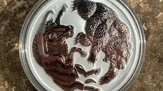 2020 1 oz. Australia Bull and Bear Perth Mint Silver Coin #plata #monedadeplata #perthmint