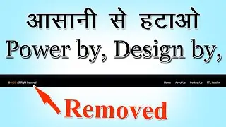 remove footer credit link from blogger template | remove design by form blogger