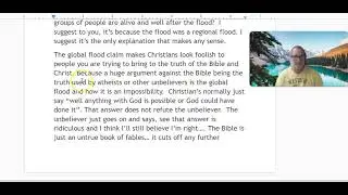 Noah's Flood was a Regional, Local Flood Not Global... Part 1