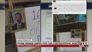 Belton Thrift Store Controversial Sign