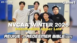 2026 Winter NVCAA Volleyball - Revive Sunday League - Game 1 Set 1