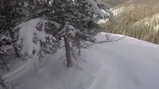 Hunting for sidehits on a bluebird day at Keystone