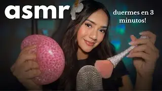 ASMR TE HAGO DORMIR EN 3 MINUTOS CON MIS SONIDOS FAVORITOS! (susurro cerquita) 