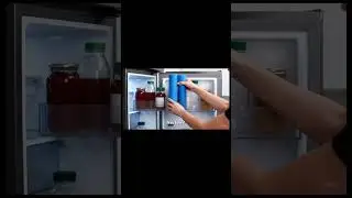 Glass bottle store in fridge #aiindia #fridge