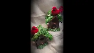 Vlogmas Day 6 Cardinal Birdhouses / DIY/ Dollar Tree