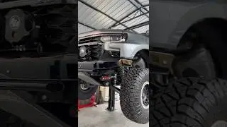 Check out the suspension travel on this Dirt King equipped Silverado ZR2  #silverado #prerunner