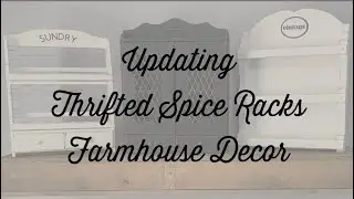 Updating Thrifted Spice Racks Farmhouse Decor Thrift to Tresure