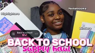 BACK TO SCHOOL SUPPLIES HAUL✏️🎀💕||esentials,pens,notebooks + more||
