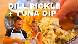 Easy and Delicious Dill Pickle + Tuna Dip | Healthy Snacks
