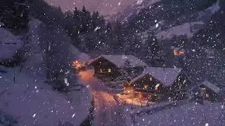 Blizzard Serenity Over The Northern Forests A Frozen Landscape Of Silence And Snowfall
