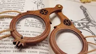 Medieval eyeglasses wood frame Spain 15th century. Деревянная оправа средневековых очков из Испании.