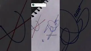 How to make sign of letter U#U signature style #calligaraphy signature style name U