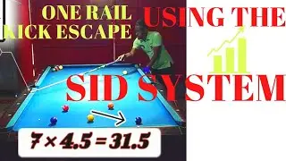 THE SID SYSTEM  FOR KICKING 1 RAIL PT2 (OB off the rail)|Most precise kick sys. for 9 ball players