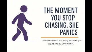The Moment You Stop Chasing, She Panics 💥 #PsychologyOfLove #ReverseAttraction