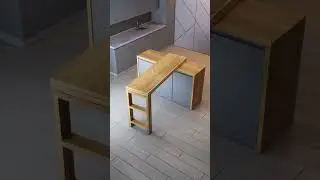 Hidden Folding Dining Table Design Idea