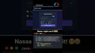 This Website Creates Unbreakable Passwords 🔐 | HTML CSS JS @Mr.Shadow_real #javascript