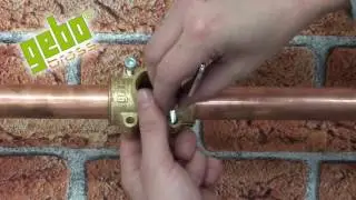 gebobrass - brass tapping clamp for copper pipes - tutorial