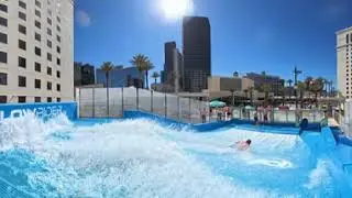 X4 Insta360 Las Vegas Surf Planet Hollywood Resort FlowRider Water Attraction Ride 8k 2024