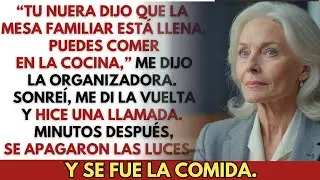 Mi nuera me mandó a la cocina en la fiesta. Minutos después, se fue la luz… y la comida.