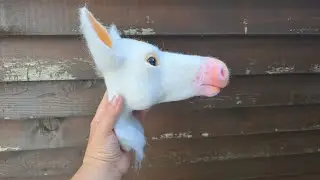 Unicorn with Angelina fibers