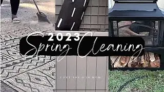 2023 PATIO SPRING CLEANING | OUTDOOR STORAGE