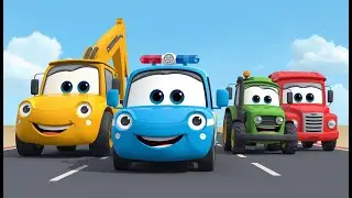 Ultimate Trucks Songs Compilation 🚚🚓🚜 | Excavator, Police, Tractor & More | Kids Songs