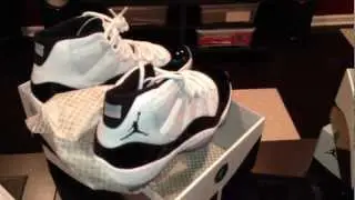 Finish Line Air Jordan 11 Concord Re-release (Cyber Monday-11-26-12)