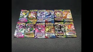 Набор бустеров покемонов! (Fusion Strike Brilliant Stars Rebel Clash) #pokemon #pokemonopening