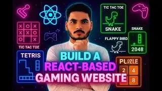 Build a React Gaming Website 2025 | GameZone with 10+ Mini Games using TypeScript & Tailwind CSS