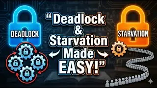 2.9 Deadlock & Starvation Explained Simply | OS Concepts | Prevention, Avoidance & Recovery