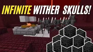 Easiest AFK Wither Skeleton/Skull Farm In Minecraft Bedrock Edition 1.21 !