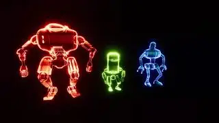 Robot Hologram and Dissolve Shader