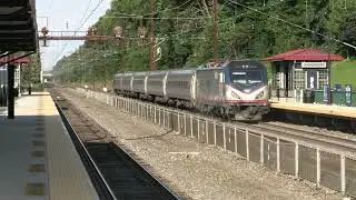 Amtrak Keystone service train marching to Philly after leaving Exton