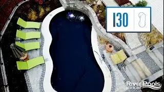 Finished Fiberglass Pool Project - River Pools I30 Model Highlights