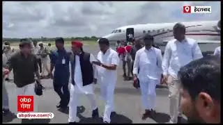 Akhilesh Yadav in Hyderabad: हैदरा बाद में अखिलेश यादव का ऐसे हुआ स्वागत