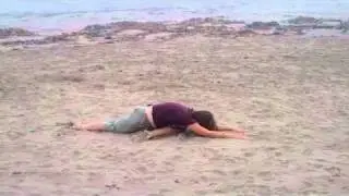 Pranashama Yoga on the beach