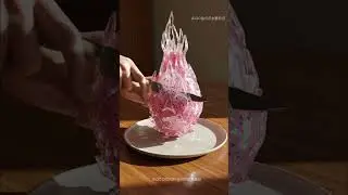Satisfying Glass Fruits Slicing sounds!  #asmr #veo3  #ai #aiart #fruit #glass #shorts #viral