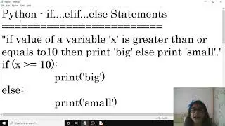 #3 Python - If..Else Statement