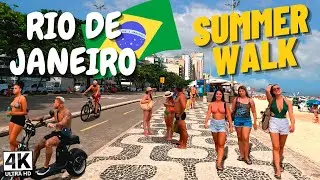 🇧🇷 ПЛЯЖ ЛЕБЛОН В РИО ЛЕТО 4K ⁶⁰ | БРАЗИЛИЯ