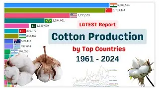 Cotton Production by Country (1961–2024) | Global Lint Ginned Stats