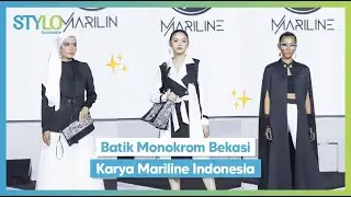 Koleksi Batik Monokrom Karya MARILINE di Jakarta Fashion Trend 2023 | Stylo