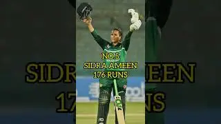 TOP 5 WOMEN'S PLAYERS WITH HIGHEST SCORE IN AN INNINGS IN ODI #shorts #cricket #ytshorts #viral