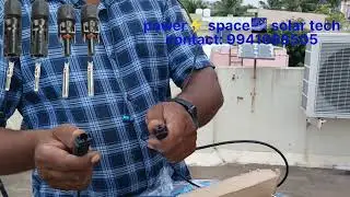 how to crimp mc4 connecter / solar panel connection / tamil