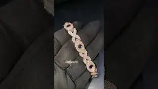 Fully Iced Out Infinity Evil Eye Hip Hop with Moissanite 💎 Bracelet For Men 😍💲🔥 #blisscarat