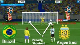 Argentina Vs Brazil Penalty ShootOut | World Cup final | Dream League Soccer 2018