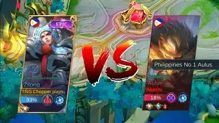 Chopper plays Vs Top 1 Philippines Aulus😱| Zilong Best Build in 1v1