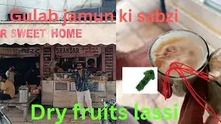 Jhodpur gulab jamun ki sabzi 😵&zwj;💫😵&zwj;💫🫣🫣 shandaar Sweet home ,dry fruits lassi 😋😋yum @vishalrohiravlog