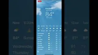 iOS 14 weather animation 5: partly cloudy